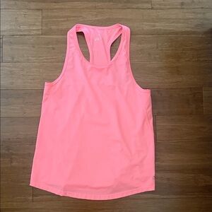 Vibrant Pink salmon Racerback Tank Top